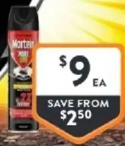 Foodworks Mortein power gard flying insect killer offer