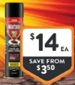 Foodworks Mortein power gard insect spray or roach bait offer