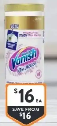 Foodworks Vanish napisan gold oxi action stain remover powder offer