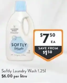 Foodworks Softly laundry wash offer