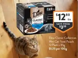 Foodworks Dine classic collection wet cat food pouch offer