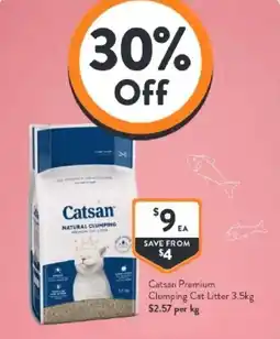 Foodworks Catsan premium clumping cat litter offer