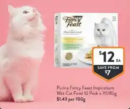Foodworks Purina fancy feast inspirations wet cat food offer