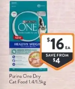 Foodworks Purina one dry cat food offer