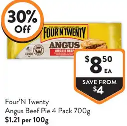 Foodworks Four'n twenty angus beef pie offer
