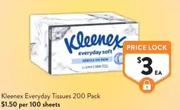 Foodworks Kleenex everyday tissues offer