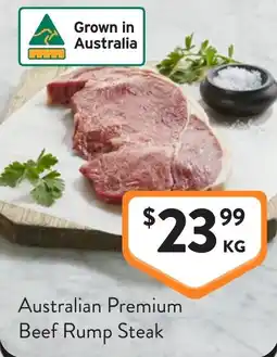 Foodworks Australian premium beef rump steak offer