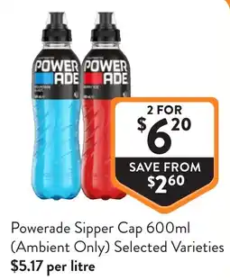 Foodworks Powerade sipper cap offer