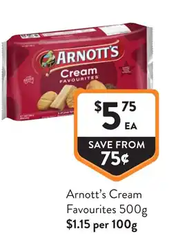 Foodworks Arnott's cream favourites offer