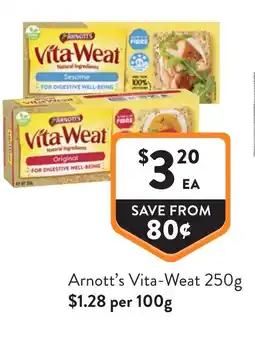 Foodworks Arnott's vita-weat offer