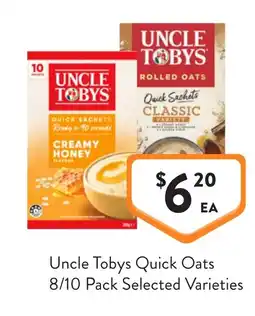 Foodworks Uncle tobys quick oats offer