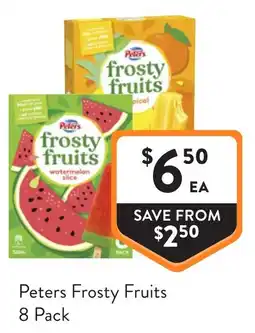 Foodworks Peters frosty fruits offer
