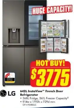 The Good Guys Instaview french door refrigerator offer