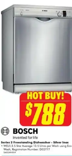 The Good Guys Series 2 freestanding dishwasher - silver inox offer