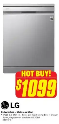 The Good Guys Dishwasher - stainless steel offer