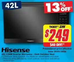 The Good Guys Inverter microwave - dark stainless steel offer