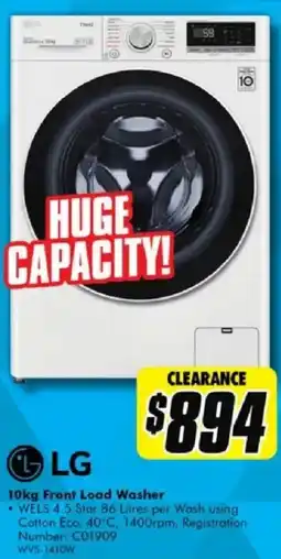 The Good Guys Front load washer offer