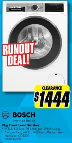 The Good Guys Front load washer offer