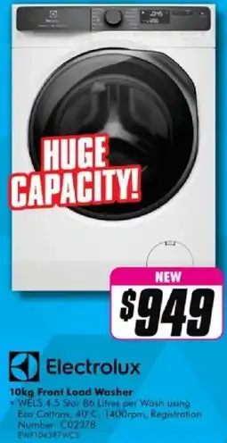 The Good Guys Front load washer offer