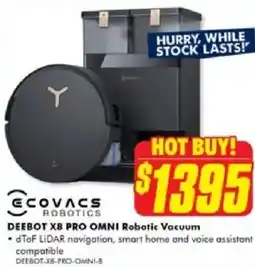 The Good Guys Deebot xb pro omni robotic vacuum offer