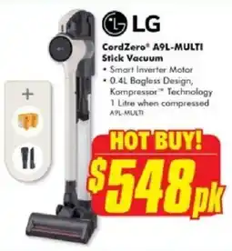 The Good Guys Cordzero a9 l-multi stick vacuum offer