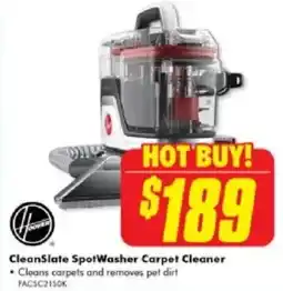 The Good Guys Cleanslate spotwasher carpet cleaner offer