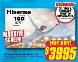 The Good Guys 100 u6qau pro 4k qled smart tv 2025 offer