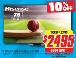 The Good Guys Ubqau 4k uled mini-led smart tv 2025 offer