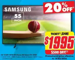 The Good Guys Oled 585f 4k vision al smart tv 2025 offer