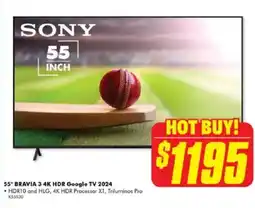 The Good Guys Bravia 3 4k hdr google tv 2024 offer