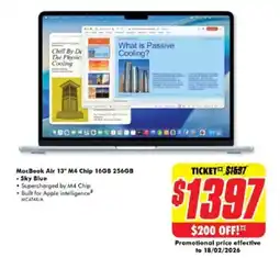The Good Guys Macbook air m4 chip offer