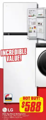 The Good Guys Top mount refrigerator offer