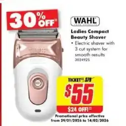 The Good Guys Ladies compact beauty shaver offer