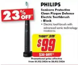 The Good Guys Sonicare protective clean plaque defence electric toothbrush offer