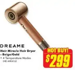 The Good Guys Hair miracle hair dryer - beige/gold offer