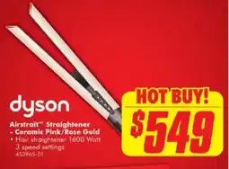 The Good Guys Airstrait - ceramic pink/rose gold straightener offer