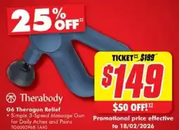The Good Guys G6 theragun relief offer