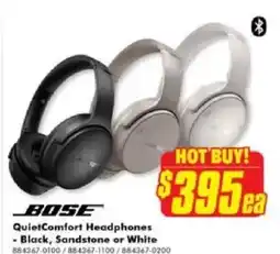 The Good Guys Quietcomfort headphones - black, sandstone or white offer