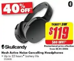 The Good Guys Hesh active noise cancelling headphones offer