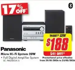 The Good Guys Micro hi-fi system offer