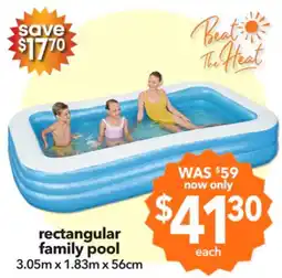 Cheap as Chips Rectangular family pool offer