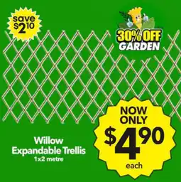 Cheap as Chips Willow expandable trellis offer