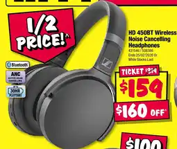 JB Hi-Fi Hd 450bt wireless noise cancelling headphones offer
