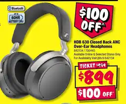 JB Hi-Fi Hdb 630 closed back anc over-ear headphones offer