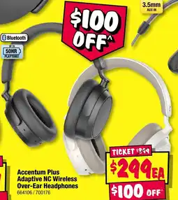 JB Hi-Fi Accentum plus adaptive nc wireless over-ear headphones offer