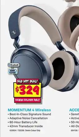 JB Hi-Fi Momentum 4 wireless offer