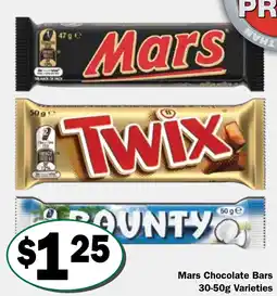 Friendly Grocer Mars chocolate bars offer