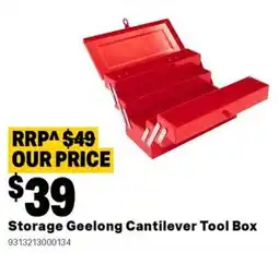 Mitre 10 Storage geelong cantilever tool box offer