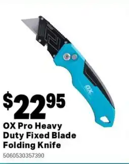 Mitre 10 Ox pro heavy duty fixed blade folding knife offer