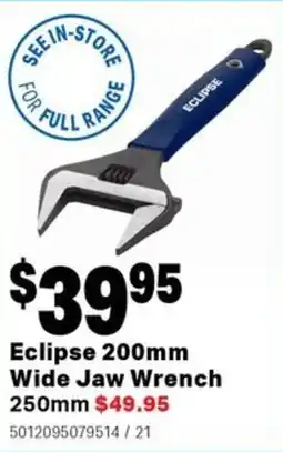 Mitre 10 Eclipse wide jaw wrench offer